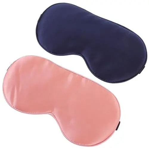 Produktbild: SKISUNO 2st Augenmaske Aus Seide Seiden-augenschatten Augenmasken Für Den Nachtschlaf Schlafende Augenklappe Reiseschlafmaske Lidschatten Aus Seide Augen Bedecken Die Seide Produkt Reisen
