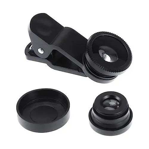 Produktbild: SKISUNO 3 1 Smartphones Teleobjektiv Fisheye- Smartphone-telefone Werkzeug Handy Weitwinkelobjektiv Handy Makroobjektiv Aufsteckobjektiv Für Mobiltelefon Zelle