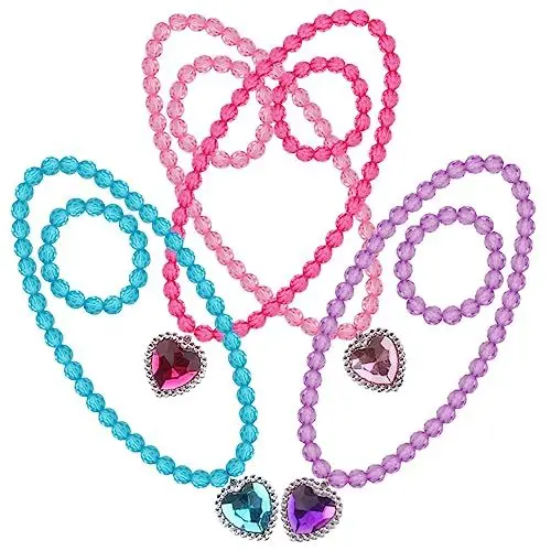 Produktbild: SKISUNO Kinder-halsketten-set Armbänder Für Mädchen Prinzessinnenschmuck Kleiner Schmuck Schmuck Für Kleinkinder Schmuckgeschenk Für Kinder
