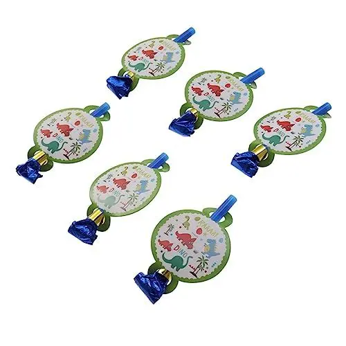 Produktbild: SKISUNO 6 Stk Partyzubehör christmas weihnachten partydekoration nupsis chritmas weddin blasender Drache Weihnachtsfeier Fransenausbrüche Ausblaspfeife Pappbecher Partybedarf Einwegartikel