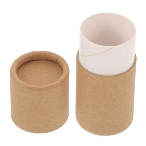 Produktbild: SKISUNO Karton Rohr Für Ätherische Öle Papprollentube Mit Deckel Bastelröhre Aus Kraftpapier Verpackungsschachtel Für Ölflaschen Geschenkpapierröhre Aufbewahrungsbox Aus Pappröhren