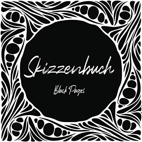 Produktbild: Skizzenbuch Black Pages | Schwarzes Papier: Skizzenbuch Schwarz | 8.5 x 8.5 Zoll Quadratisch 72 Schwarze Seiten| Notizbuch Schwarze Seiten zum ... Schönes Geschenk für Erwachsene | Pflanzen