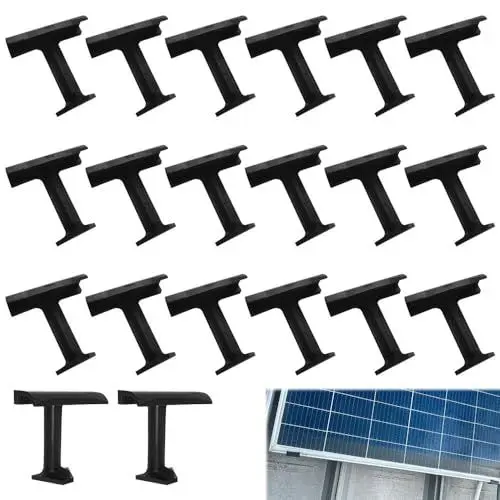 Produktbild: SKJJL 20 Stück Solarpanel Wasserablauf Clips, Wasserablauf Clips PV Module 30mm,Solarpanel Schlammentfernungsclip Wasserablauf Wasserableitung Clip, Ablauf Clips für Wasser Ablauf Photovoltaik Panel