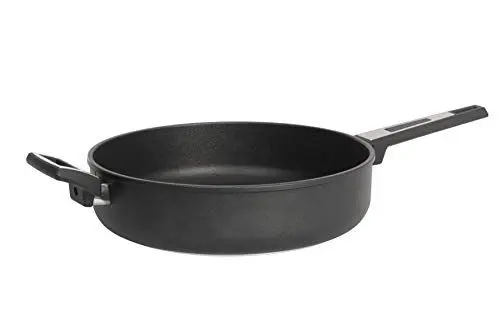 Produktbild: SKK 133 Titanium 2000 Plus - Guss-Schmorpfanne ø 32 cm, mit Stiel und Griff, keramisch verstärkt, antihaft-beschichtete Pfanne, Made in Germany