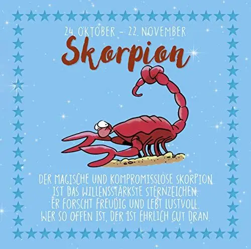 Produktbild: Skorpion: 24. Oktober – 22. November (Sternzeichen-Reihe) (Lustige Sternzeichen)
