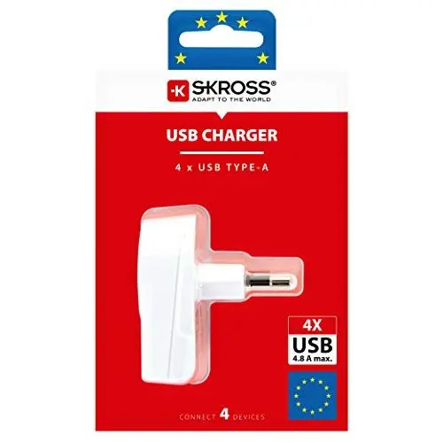 Produktbild: Skross Euro - USB Ladegerät One Size Weiß