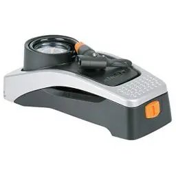 Produktbild: SKS GERMANY AIRSTEP Fußpumpe mit integriertem Spiralschlauch (Luftpumpe für alle Ventilarten, rückenschonendes Pumpen, max. Druck: 7 bar/102 PSI)