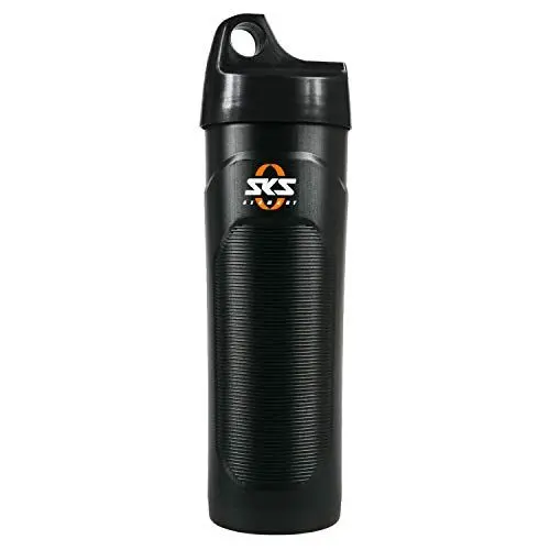 Produktbild: SKS GERMANY CAGE BOX mit Schraubverschluss, für Flaschenhalter am Fahrrad (passt in jeden Flaschenhalter, wasserdichte, bruchfeste Kunststoffbox für unterwegs, inkl. Nylontasche)