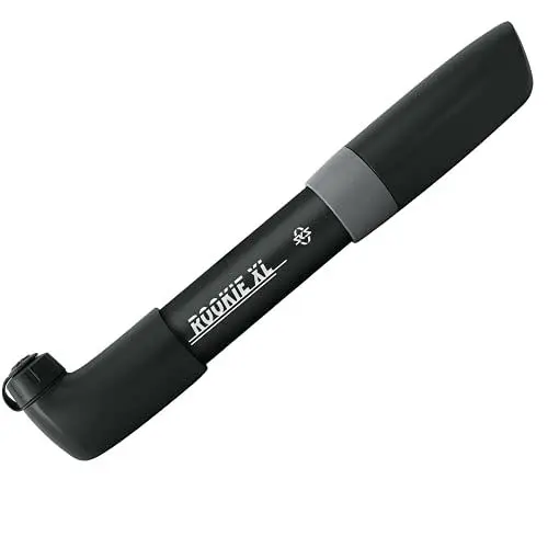 Produktbild: SKS GERMANY ROOKIE XL BLACK Hochleistungs-Fahrradpumpe (Fahrradzubehör mit umkehrbarem Ventilkopf für alle Ventile, robust und leistungsstark, max. Druck: 5 bar / 73 PSI), schwarz