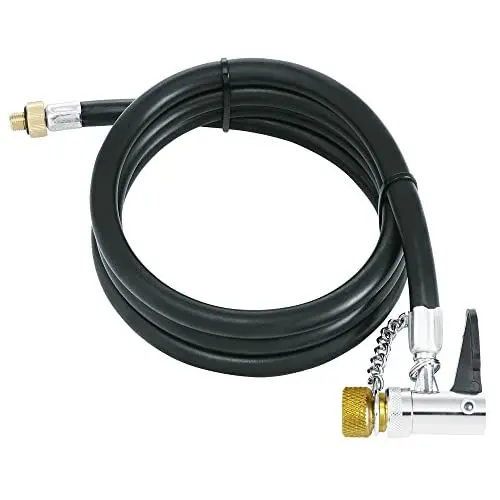 Produktbild: SKS GERMANY Schlauch mit Hebelstecker Ersatzteil für RENNKOMPRESSOR Fahrradpumpenschlauch (Pumpenkopf mit Schlauch, alle Ventilarten, 1170 mm, Gewinde M 8 x 0,75), schwarz