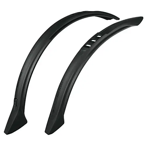 Produktbild: SKS GERMANY VELO 55 KIDS SET 20'' Schutzblech-Set für Kinder, Fahrradzubehör mit praktischer Universalbefestigung, optimaler Spritzschutz, aus schlagfestem Hochleistungskunststoff, schwarz