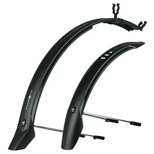 Produktbild: SKS GERMANY VELO 65 MOUNTAIN SET 29'' Schutzblech-Set inkl. Streben (Fahrrad-Spritzschutz für Mountainbikes, für Reifenbreiten 52 - 60 mm, universelle Winkelbefestigung, inkl. Streben und Rahmenclip)