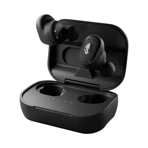 Produktbild: Skullcandy Grind Kabelloser In-Ear Kopfhörer, 40 Std. Akkulaufzeit, Skull-iQ, Alexa-Unterstützung, Mikro, Kompatibel mit iPhone, Android und Bluetooth-Geräten - Schwarz