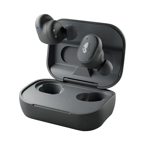 Produktbild: Skullcandy Grind Kabelloser In-Ear Kopfhörer, 40 Std. Akkulaufzeit, Skull-iQ, Alexa-Unterstützung, Mikro, Kompatibel mit iPhone, Android und Bluetooth-Geräten - Grau