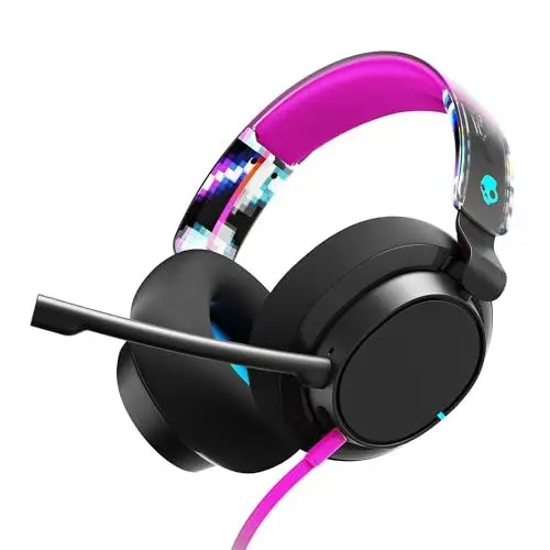 Produktbild: Skullcandy SLYR Pro Kabelgebundenes Multi-Platform Over-Ear Gaming Headset für Xbox, PlayStation und PC, Enhanced Sound Perception, KI-Mikro - Schwarz