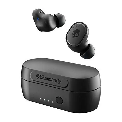 Produktbild: Skullcandy Sesh Evo In-Ear Bluetooth Kopfhörer mit Mikrofon, True Wireless, schweiß-, wasser- und staubresistent (IP55), bis zu 24 Stunden Gesamtakkulaufzeit - Schwarz