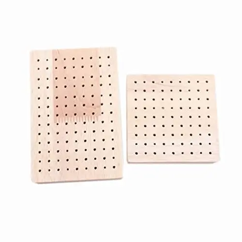 Produktbild: Skulptur Spieße Basis Shop Zuhause Organisation Praktischer Schmuck Ultraleichter Rahmen Modellieren Steckplatte Holz für Ohrringe Holz Einfach Garage Tonständer Halter Haltbare
