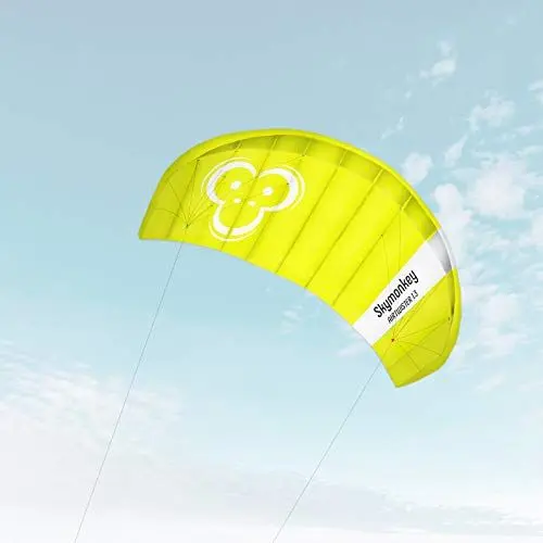 Produktbild: Skymonkey Airtwister 1.3 Lenkmatte inkl. Packsack & Flugschlaufen - Lenkdrachen bereits fertig angeleint, ready 2 fly, Kite mit stabilen Polyester Ripstop Material, Flugdrachen für Einsteiger geeignet
