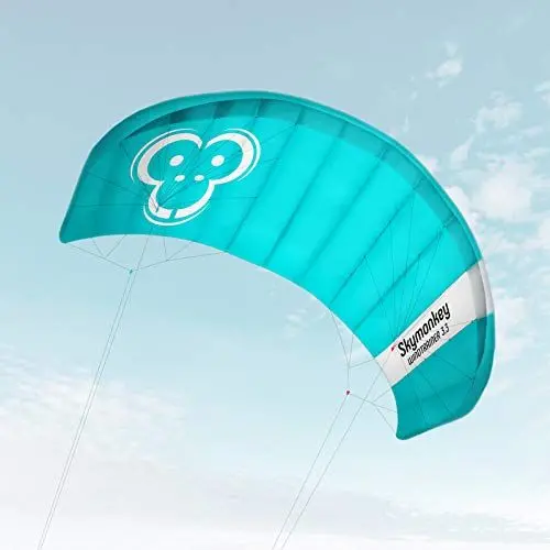 Produktbild: Skymonkey Windtrainer 3.3 Trainer-Kite/Lenkmatte 4-Leiner (inkl. Trainerbar) Ready 2 Fly- 330 cm (Petrol)