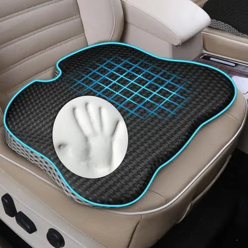 Produktbild: SKYNY Keilkissen Autositz Sitzkeilkissen für Auto, Autositzkissen Keilkissen, Ergonomisches Memory Foam Kissen für Auto, Bürostuhl, Bett, Rollstuhl, Schwarz