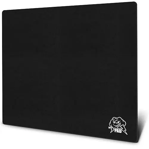 Produktbild: SkyPAD Glas 3.0 Gaming Mauspad mit Cloud Logo | Professionelle Große Mausmatte | 300 x 350 mm | Schwarz | Spezielle Glasoberfläche mit Verbesserter Präzision Und Geschwindigkeit