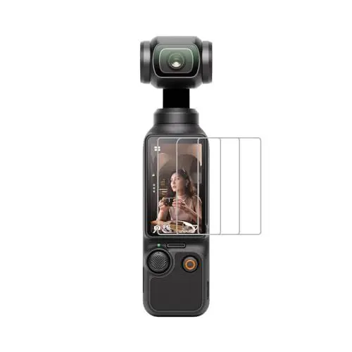 Produktbild: SKYREAT Displayschutzfolie für DJI Osmo Pocket 3，Bildschirmschutz 9H Härte Anti-Kratzer gehärtetes Glas Kompatibel mit Osmo Pocket 3 Zubehör (3er Pack)