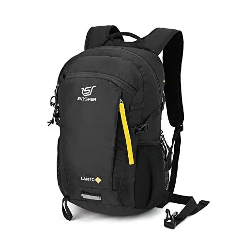 Produktbild: SKYSPER LANTC 20 Leicht Wanderrucksack 20L Klein Rucksack mit Rückenbelüftung Trekkingrucksack aus atmungsaktivem 3D Air Mesh Polyester Camping Outdoor Wandern Rucksack