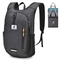 Produktbild: SKYSPER Rucksack Herren 10L Klein Wanderrucksack Faltbarer Tagesrucksack Daypack für Wandern Fahrrad