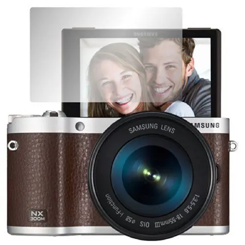 Produktbild: Slabo 2 x Displayschutzfolie für Samsung NX300M Displayfolie Schutzfolie Folie Crystal Clear KLAR