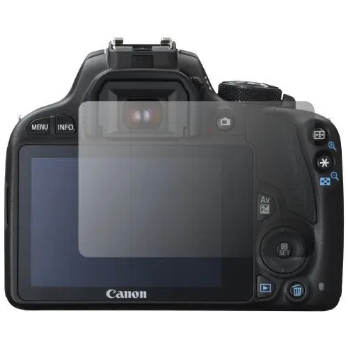 Produktbild: Slabo 2 x Displayschutzfolie kompatibel mit Canon EOS 100D Displayschutz Schutzfolie Folie Crystal Clear unsichtbar Made IN Germany