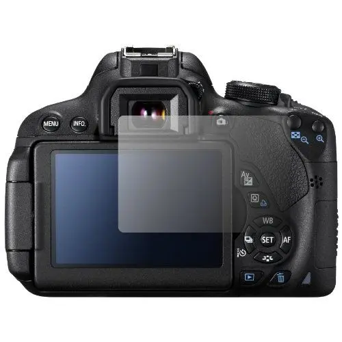 Produktbild: Slabo 2 x Displayschutzfolie kompatibel mit Canon EOS 700D Displayfolie Schutzfolie Folie Crystal Clear KLAR
