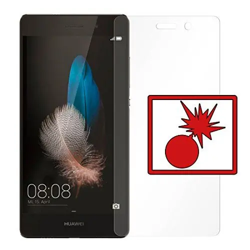 Produktbild: Slabo 2 x Panzerschutzfolie für Huawei P8 lite Panzerfolie Displayschutzfolie Schutzfolie Folie Shockproof KLAR