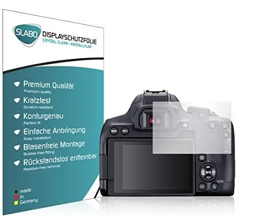 Produktbild: Slabo 4 x Displayschutzfolie für Canon EOS 850D Displayfolie Schutzfolie Folie Crystal Clear KLAR