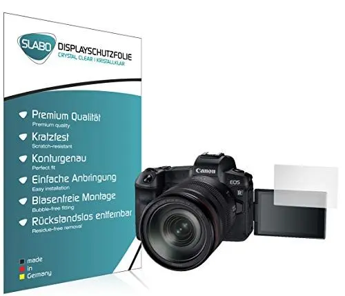 Produktbild: Slabo 4 x Displayschutzfolie für Canon EOS R Displayfolie Schutzfolie Folie Crystal Clear KLAR