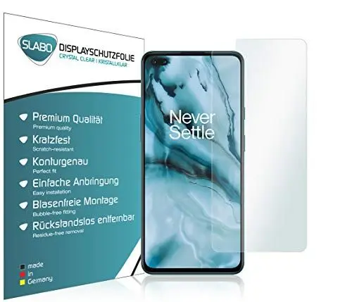Produktbild: Slabo 4 x Displayschutzfolie für OnePlus Nord (5G) Displayfolie Schutzfolie Folie Zubehör Crystal Clear KLAR