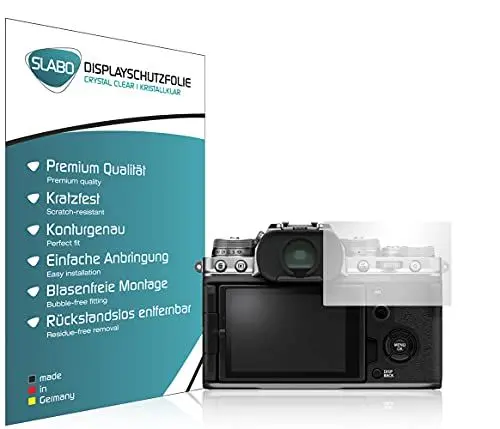 Produktbild: Slabo 4 x Displayschutzfolie für fujifilm X-T4 Displayfolie Schutzfolie Folie Crystal Clear KLAR