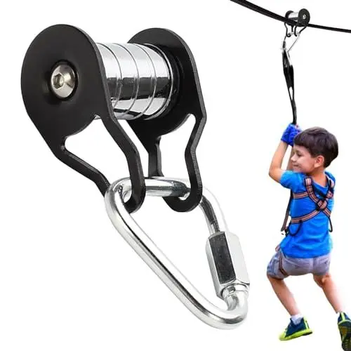 Produktbild: Slackl ine Slider Zipline Kit Für Kinder, Seilrutsche Umlenkrolle Seilrolle Pulley Monkey Bar Lässt Sich An Jeder SlackLi ne Befestigen,Kinder Slackli ne Zipline Kit Outdoor Hinterhof Zip Li ne