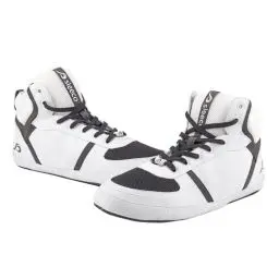 Produktbild: sleeco - Hausschuhe stylisch im Sneaker-Look für Herren & Damen - Atmungsaktiv Indoor Sneaker mit Rutschfester Sohle - Pantoffeln Hüttenschuhe leicht für Frauen & Männer Unisex Puschen Größe 41 weiß