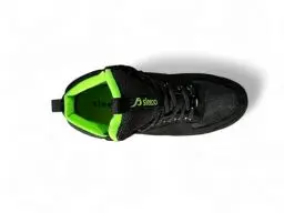 Produktbild: sleeco - Stylische Hausschuhe im Sneaker-Look für Herren & Damen - Warm, Cool Indoor Sneaker Puschen mit Rutschfester Sohle - Winter Schlappen Hüttenschuhe Schuhe für Zuhause Gr 47 schwarz