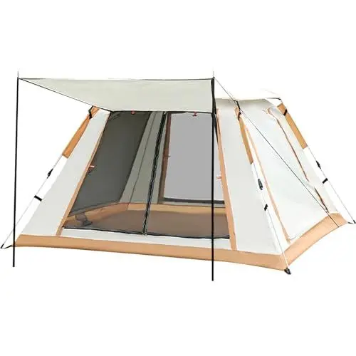 Produktbild: Sleeleece Camping Zelt Automatisches Sofortzelt 2-3 Personen Pop Up Zelt,4 Jahreszeiten Winddicht Campingzelt mit Erweiterbare Veranda für Camping, Garten, Wanderausflug