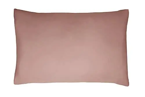 Produktbild: Sleepdown Kissenbezug aus 100% Baumwollsatin, 2 Stück, antiallergisch, Fadenzahl 300, luxuriös, 50 x 75 cm, Rosa