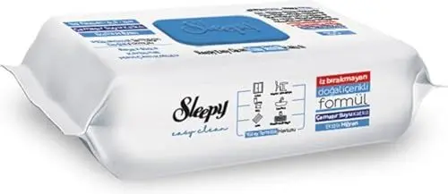 Produktbild: Sleepy Easy Clean Oberflächenreinigungstücher Bleichzusatz 6er Packung 6x100 (600 Blatt) Putztücher