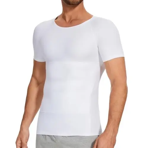 Produktbild: SLIMBELLE Shapewear Herren Kompressions Shirt Elastische Figurformende Bauchweg Unterwäsche Kompressionsshirt Tight Taillenformer Body Shaper Herren Bauch Top Männer