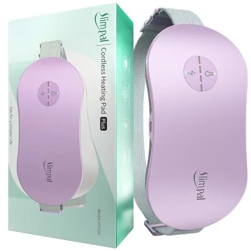 Produktbild: Slimpal Perioden Wärmegürtel, Heizkissen Kabellos, Elektrischer Menstruations Wärmegürtel, Unterleib Wärmegürtel, Konstantes Arbeiten, Geschenke für Frauen, Mädchen, Violett