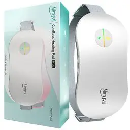 Produktbild: Slimpal Perioden Wärmegürtel, Heizkissen Kabellos, Elektrischer Menstruations Wärmegürtel, Unterleib Wärmegürtel, Konstantes Arbeiten, Geschenke für Frauen, Mädchen, Weiß