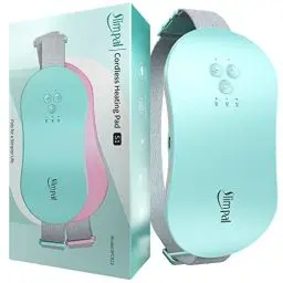 Produktbild: Slimpal Wärmegürtel Periode, Kabellos Perioden Wärmegürtel Elektrisches Heizkissen USB Tragbares Heizkissen mit Menstruations Wärmegürtel für die Zeit, Geschenke für Frauen und Mädchen, Aqua