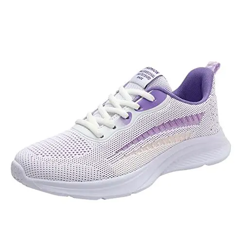 Produktbild: Slingback Ballerina Damen Slip on Sneakers Damen Damenschuhe, große Freizeitschuhe, vielseitige, lässige, atmungsaktive Mesh-Sportschuhe mit Schnürung Winter Turnschuhe Damen Spangenballerinas (B, 40)