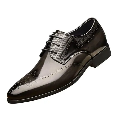 Produktbild: Slip In Sneaker Herren Strand Schuhe Herren Schuhe Atmungsaktive, Bequeme Business-Schnürschuhe für Herren im modischen Stil, für Arbeit, Freizeit, OrthopäDische Sandalen Herren Lackschuhe (Grey, 45)