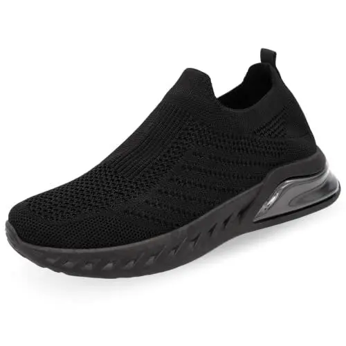 Produktbild: Slip On Sneakers Damen - Laufschuhe Damen, Running Shoes Women, Damen Laufschuhe, Sport Schuhe Damen, Sneaker Slip on Damen, Slip On Sneaker, Damen Sneaker Slip On, Slip On Sneaker - Schwarz EU 39
