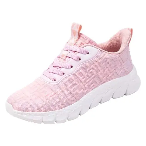 Produktbild: Slip On Sneakers Damenschuhe Walkingschuhe Outdoor Turnschuhe Sportschuhe Gym Bequem Leichte Schuhe Atmungsaktiv Plateau-Sneaker Slip Resistant Work Shoes Women Canvas Sneaker Damen Weiß